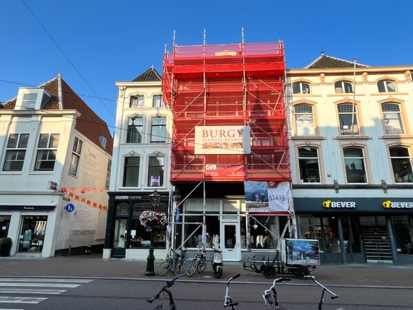 dakrestauratie rijksmonument breestraat in uitvoering